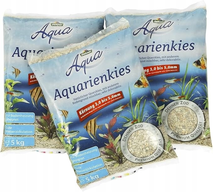 Akvarijní štěrk Dehner Aqua 3–5 mm 15 kg