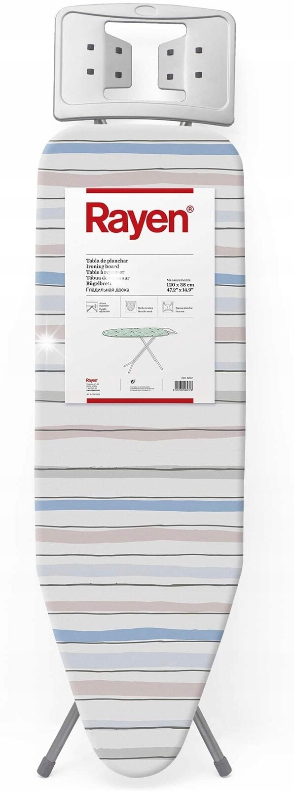 Žehlicí prkno Rayen RA-6237.01 Stojan žehlička 120 x 38 cm