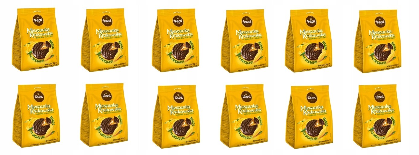 12 x 245 g Wawel Krakovská směs s příchutí manga Karton