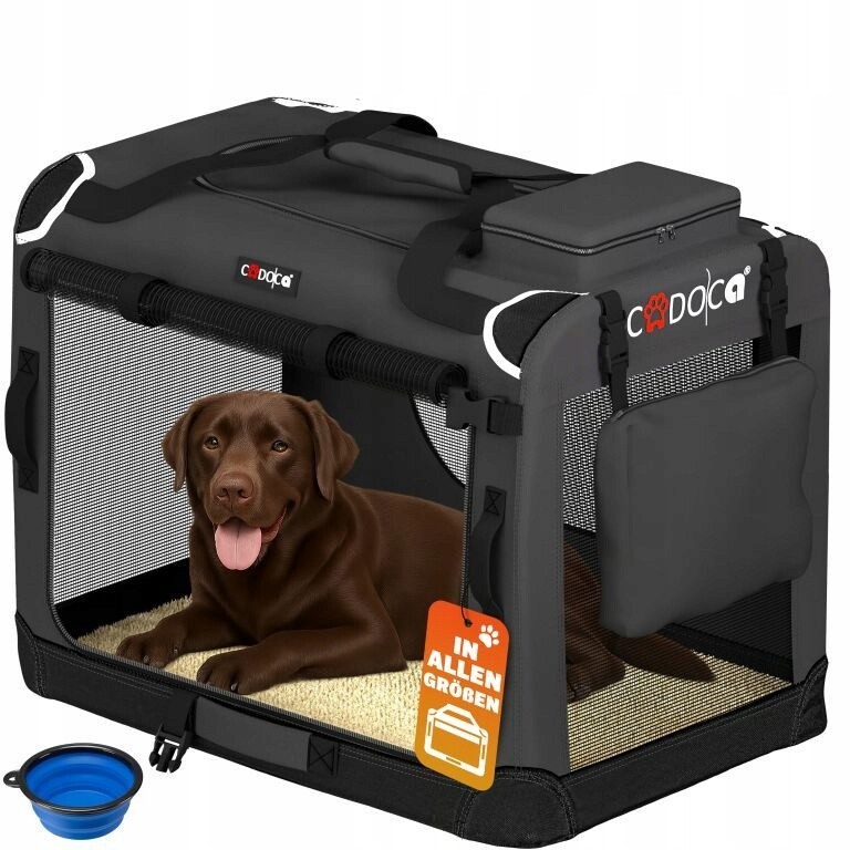 Přepravka Taška Pro Psa Kočku XXL 90x61x65 Antracit