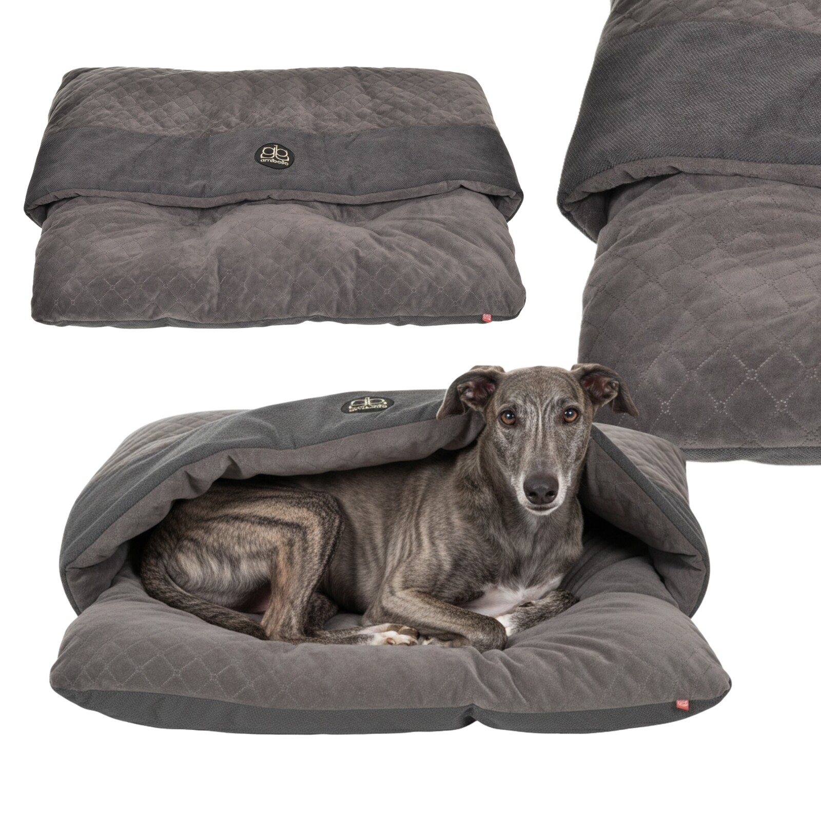 Pelíšek 75x90cm pro velké psy šedý, Pelíšek L