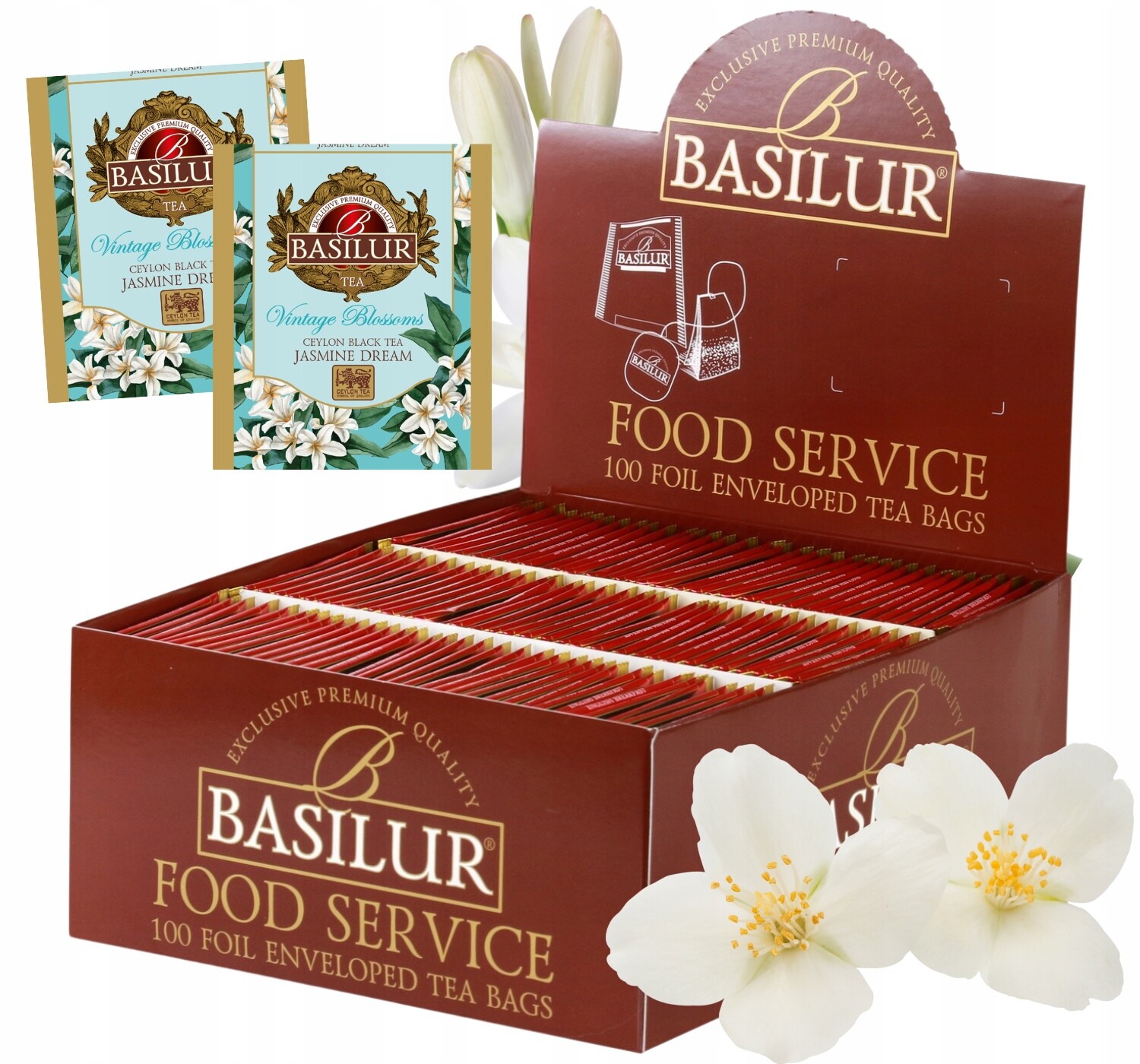 Basilur Jasmine Dream Jasmine černý čaj HoReCa sáčky 100 x 1,5 g