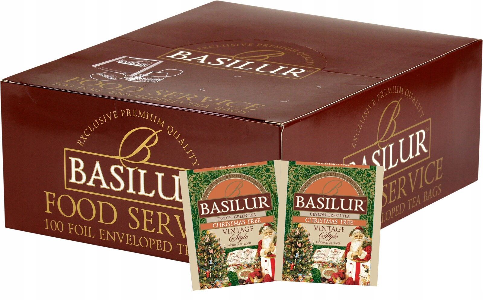 Basilur Vánoční Stromček HoReCa čaj 100 sáčků