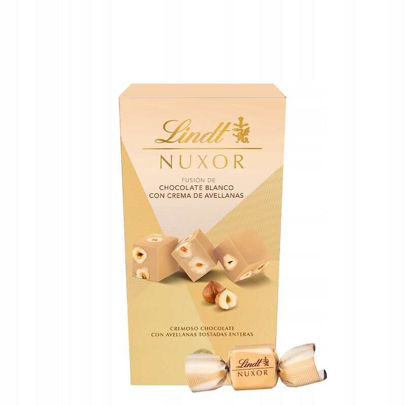 Lindt Nuxor Pralinky Bílé čokoládové pralinky s lískovými oříšky 150g