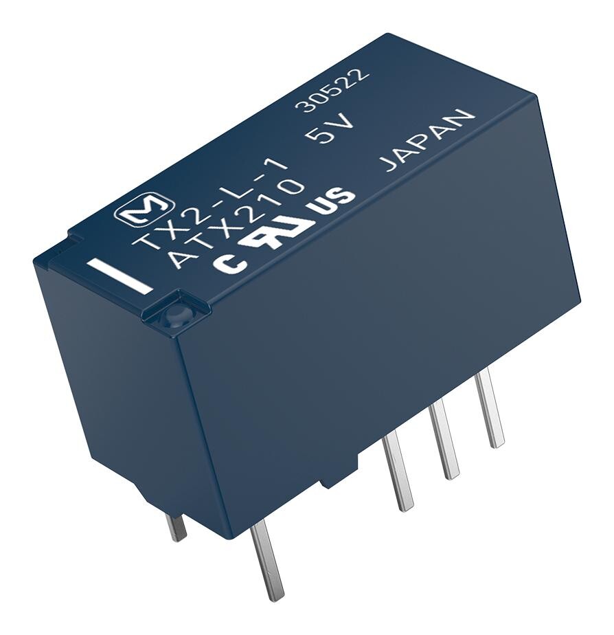 Panasonic Txd2-5V Signal Relay, Dpdt, 5Vdc, 2A, Tht