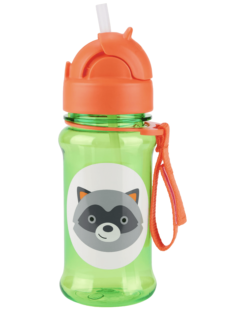 SKIP HOP Zoo tritan Láhev s brčkem Medvídek mýval 12m+ 355 ml