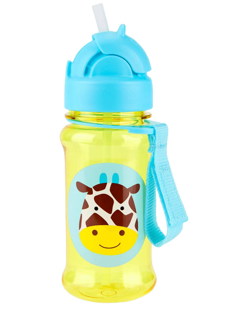 SKIP HOP Zoo tritan Láhev s brčkem Žirafa 12m+ 355 ml