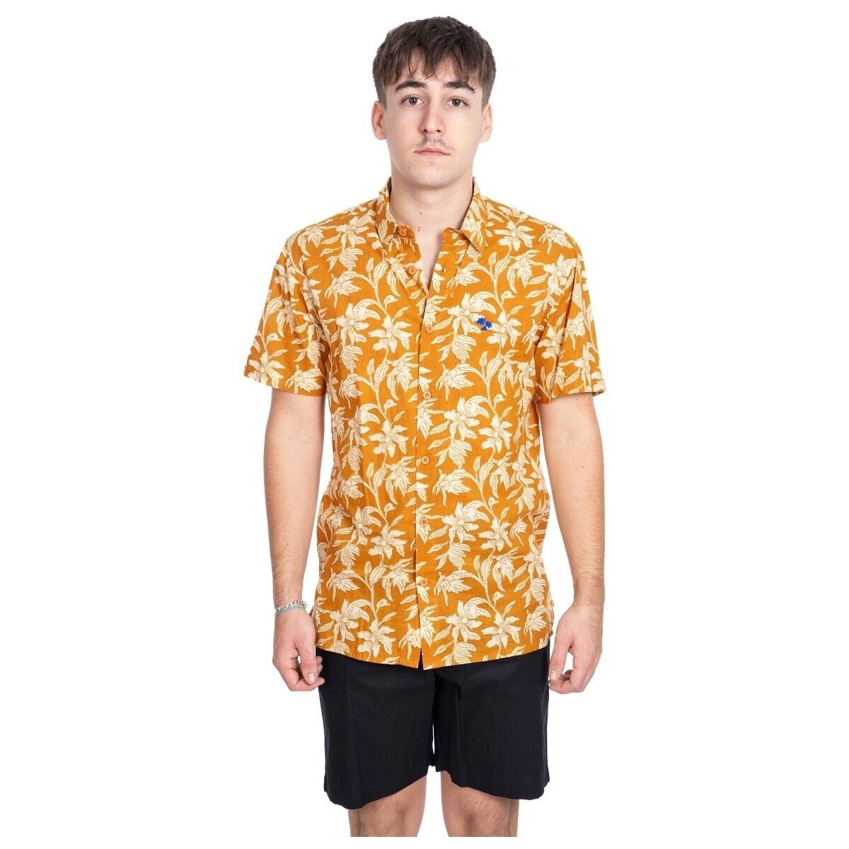 Isla Bonita By Sigris  Pánská Košile  Oranžová