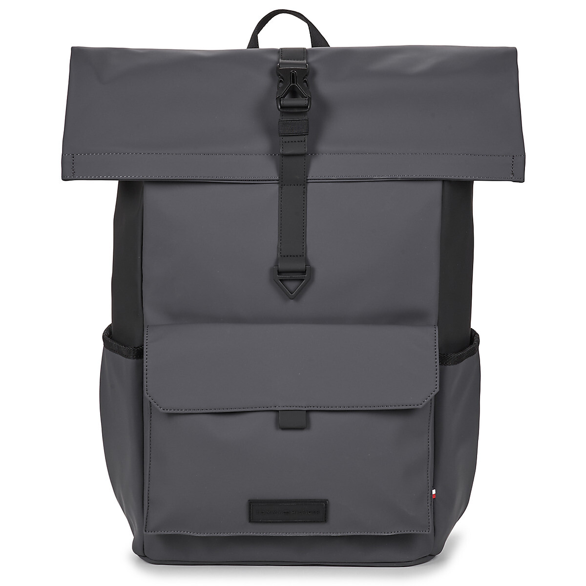 Tommy Hilfiger  TH SEASONAL PU ROLLTOP BACKPACK  Šedá