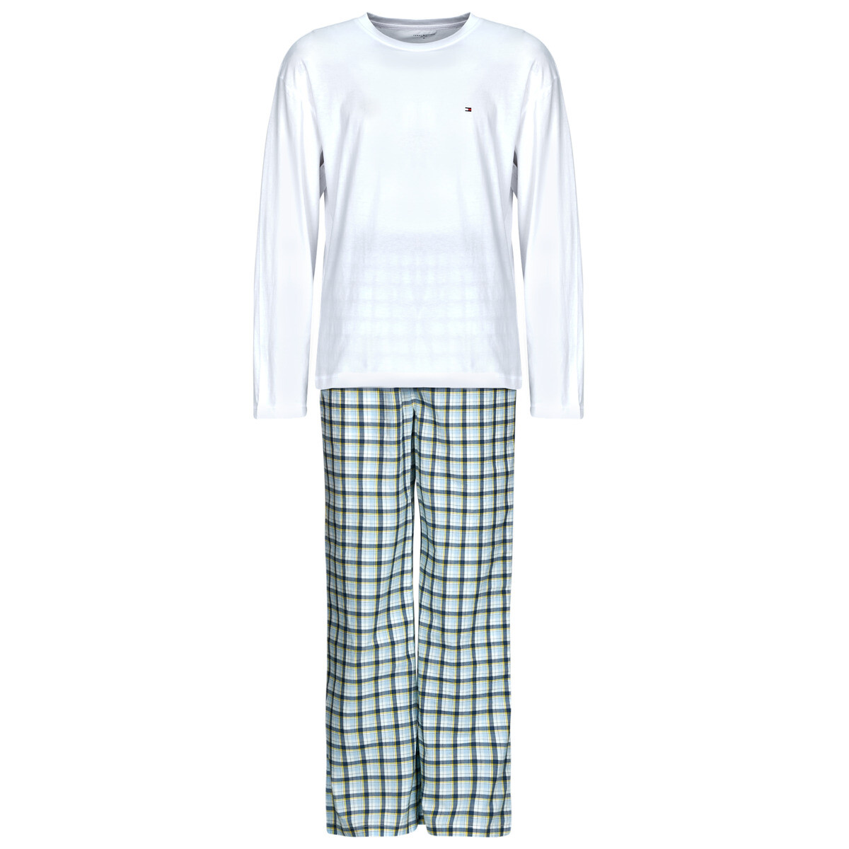 Tommy Hilfiger  LS WOVEN PJ SET PRINT  Bílá