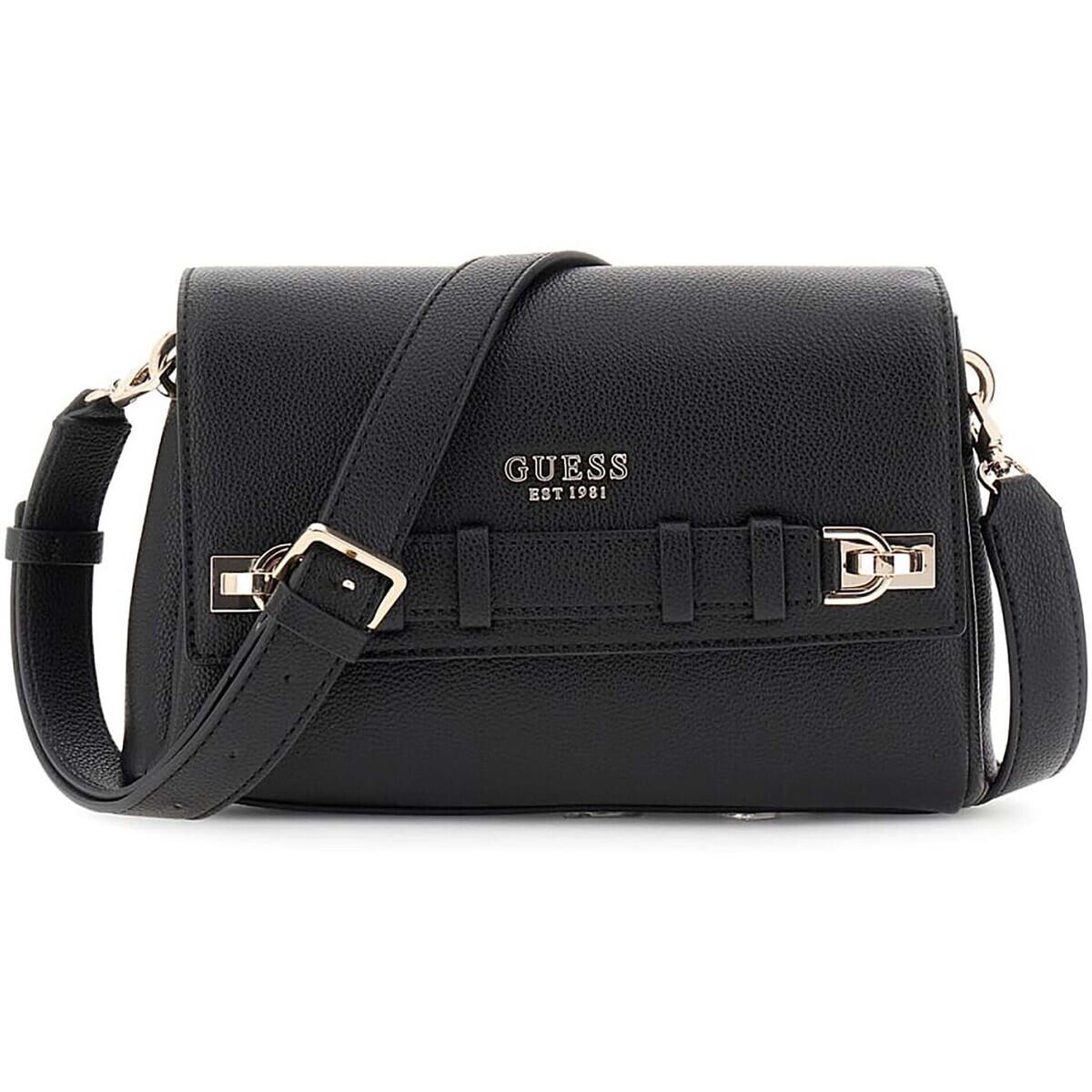 Guess  Gregoria Flap Crossbody  Černá