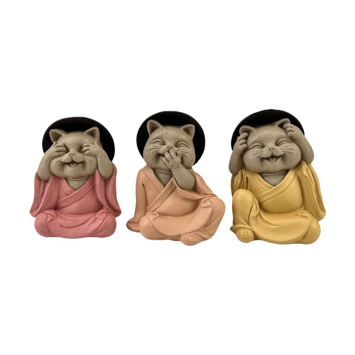 Signes Grimalt  Buddha Kočka Nevidí-Neslyší-Mluví  ruznobarevne