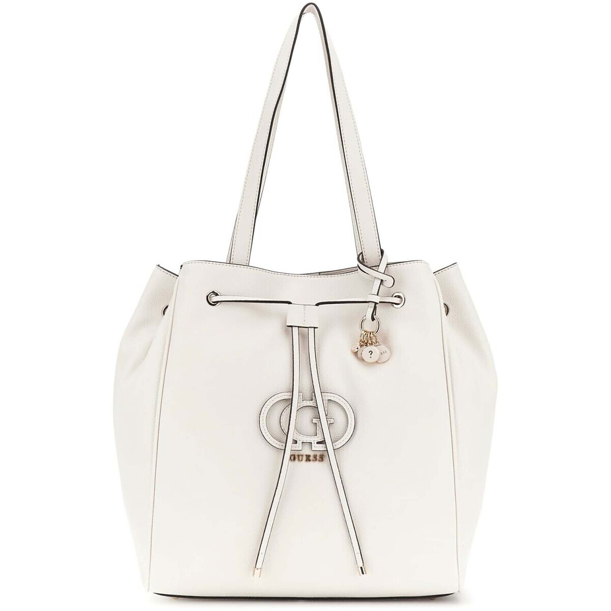 Guess  Calebra Drawstring Tote  Bílá