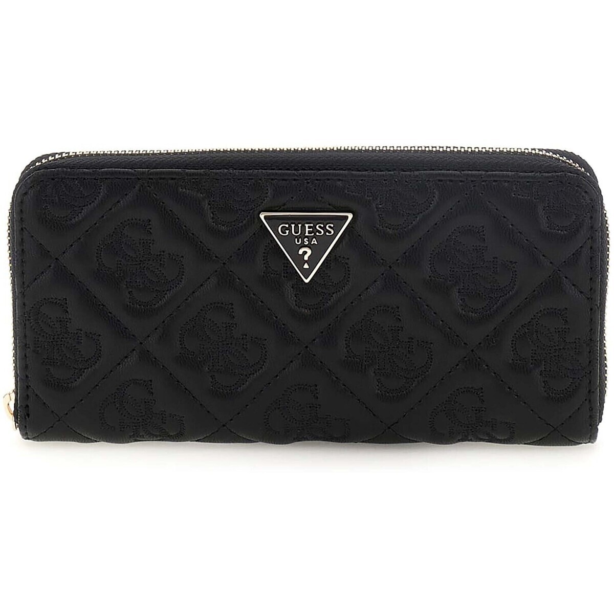 Guess  Adelasia Slg Large Zip Around  Černá