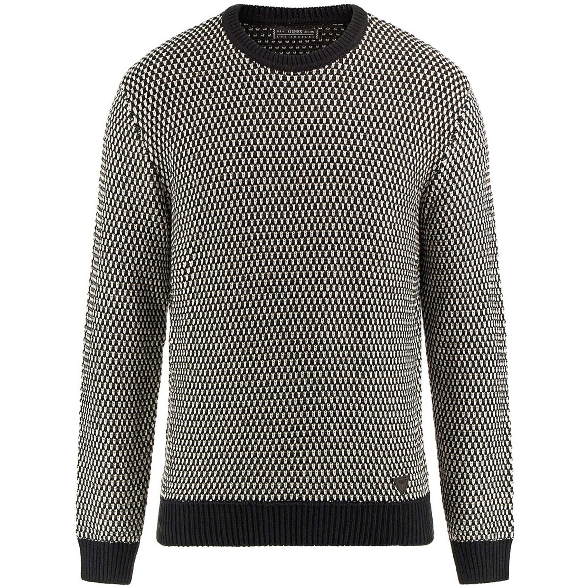 Guess  Joseph Cn Multicolor Stitch Sw  Černá