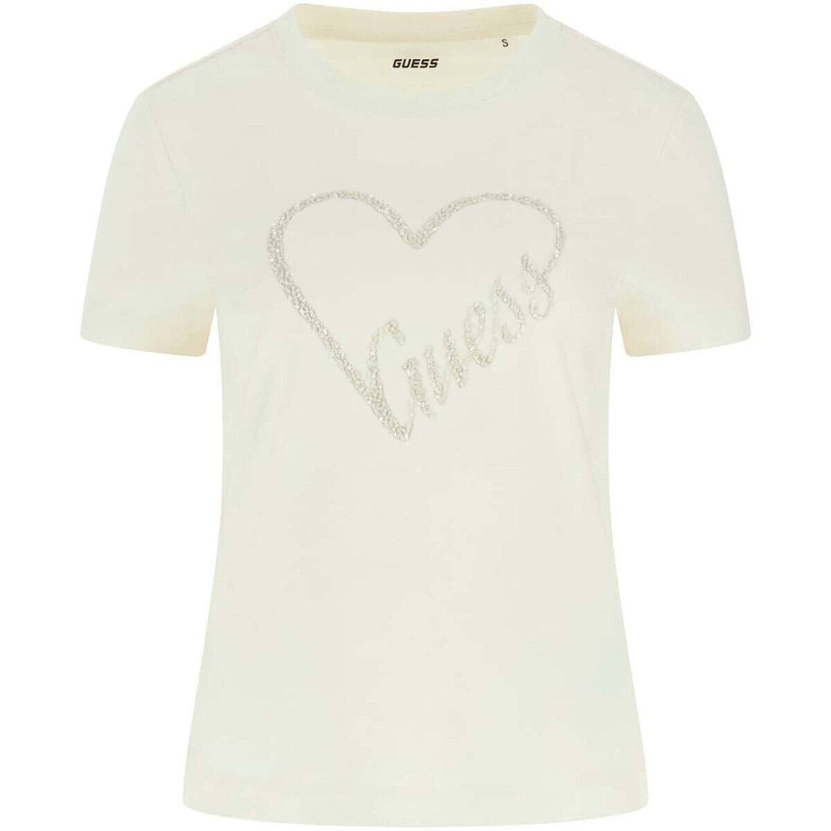 Guess  Love Ss T-Shirt  Bílá