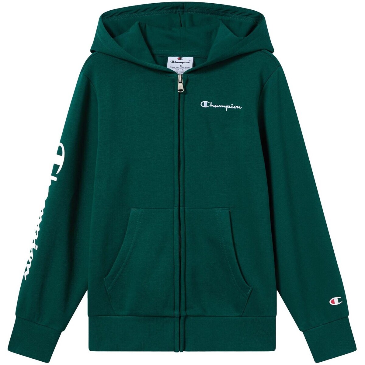 Champion  Hooded Full Zip Sweatshirt  Zelená