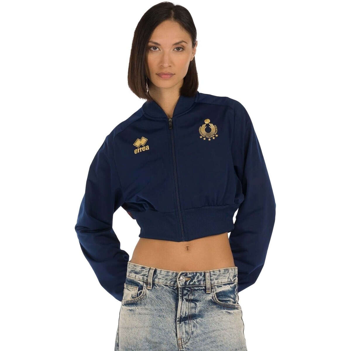 Errea  Naz. Italia Volley Crop Ad  Modrá