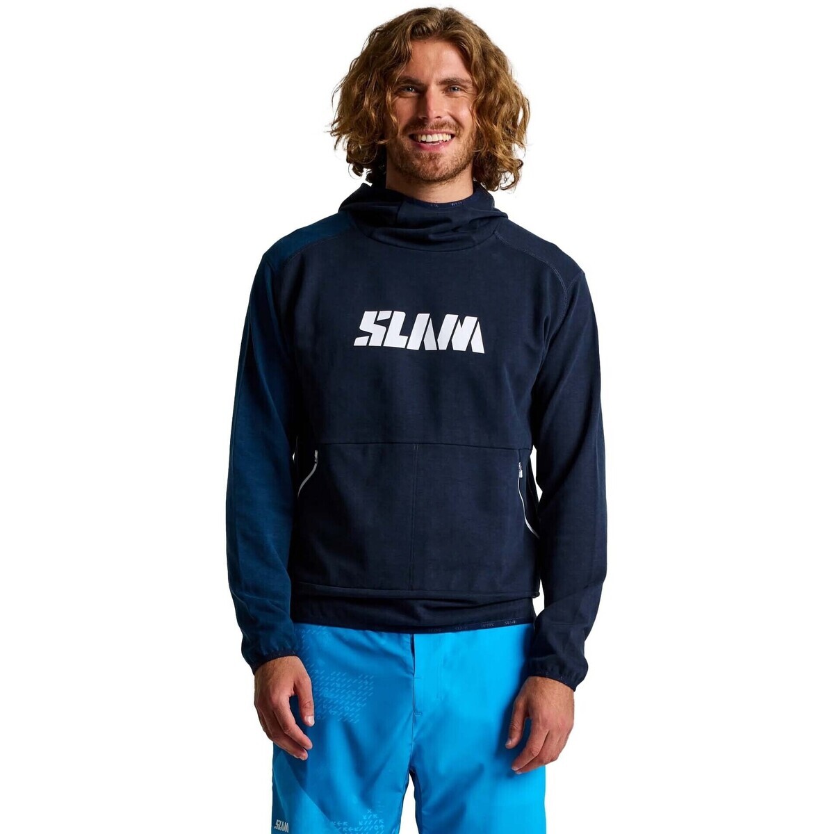 Slam  Graphic Hoodie  Modrá