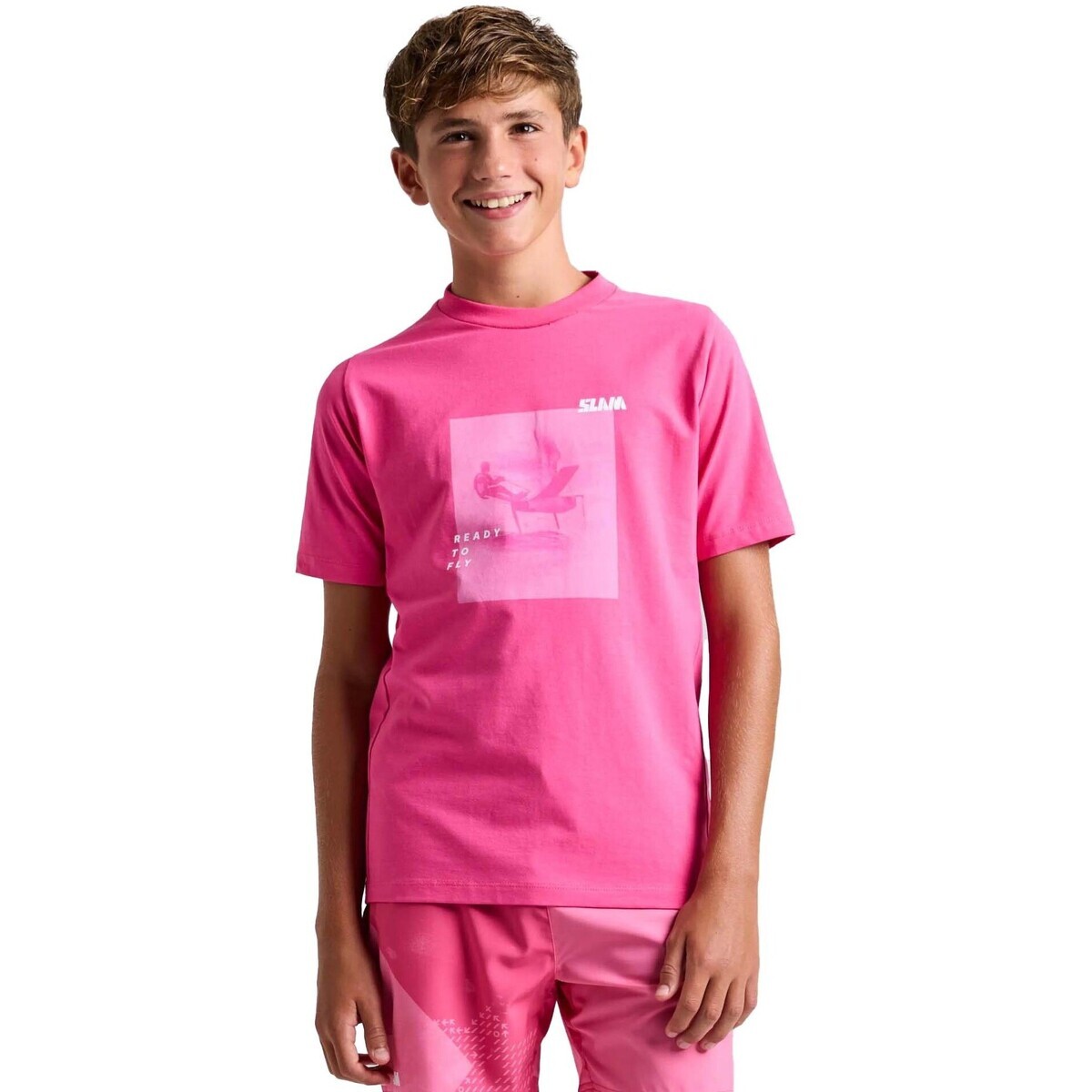 Slam  Foil Jr T-Shirt Ss  Růžová