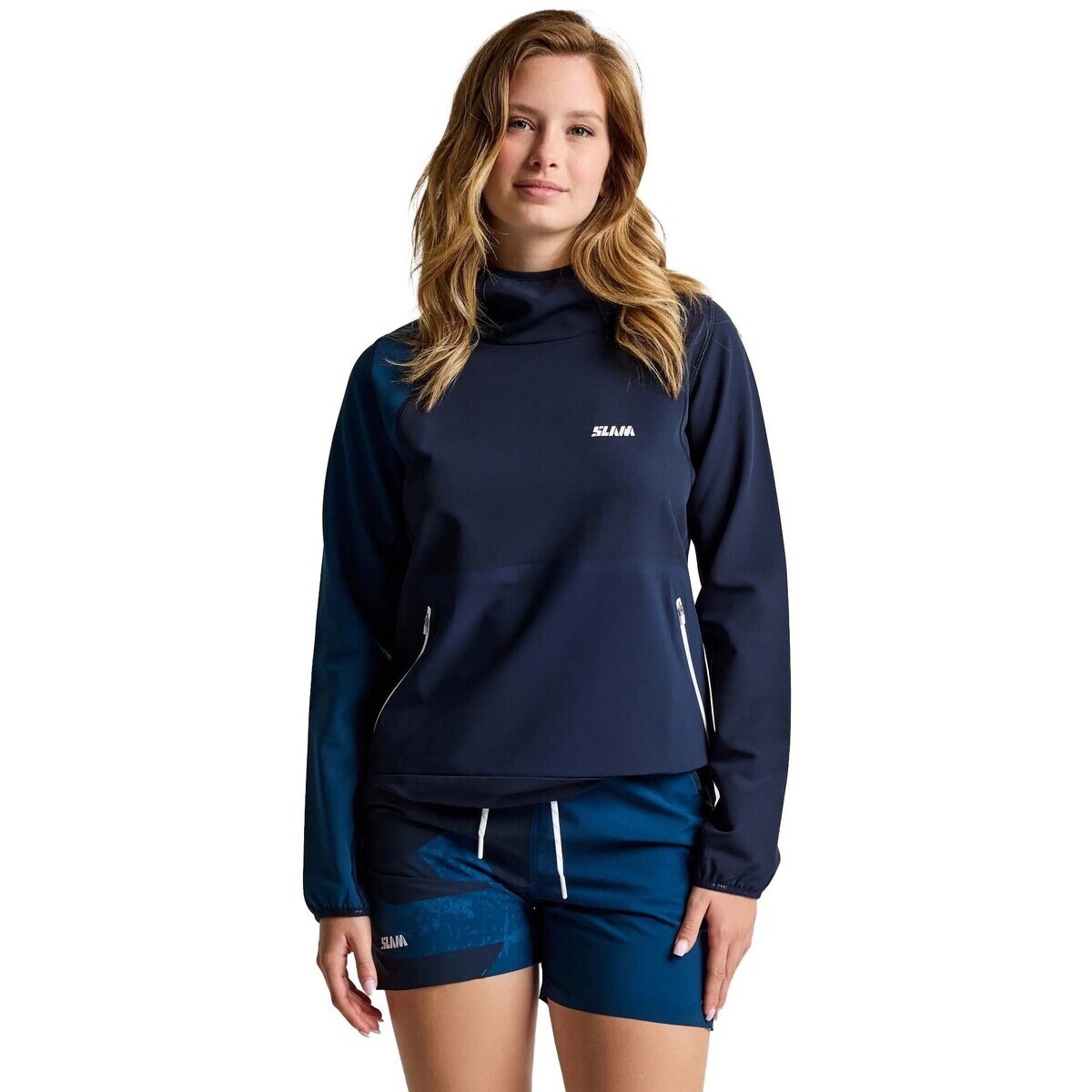Slam  Foil Ws Tech Hoodie  Modrá