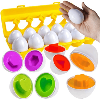 Montessori vzdělávací puzzle 12 vajíček ISO 26653