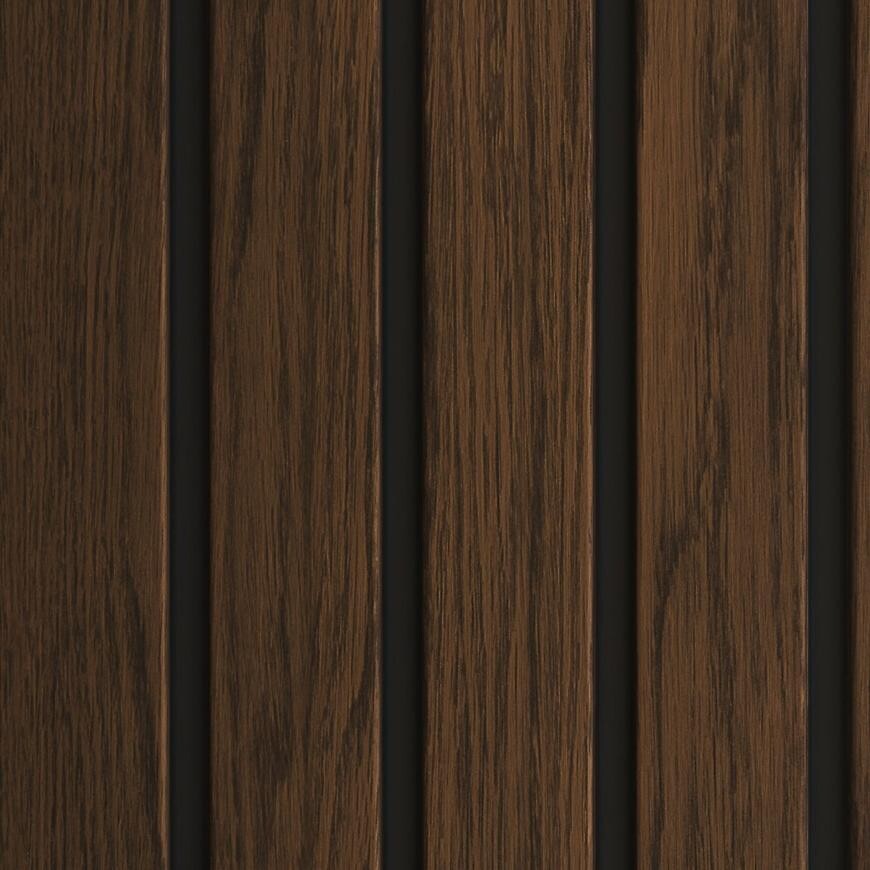 Lamelowy panel FRONTO V-BLACK Orech 0,25x2,95M