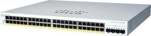 Cisco switch CBS220-48P-4X-UK (48xGbE, 4xSFP+, 48xPoE+, 382W) - REFRESH
