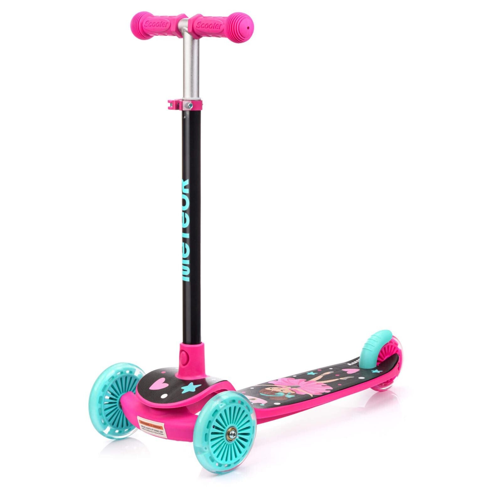 Dětská tříkolová koloběžka MTR Funny, Růžová