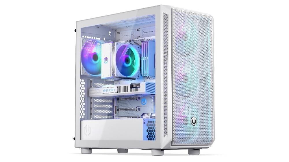 ENDORFY Case Arx 700 ARGB, Průhledná bočnice, ATX, 4x140mm ARGB Fan, bílá