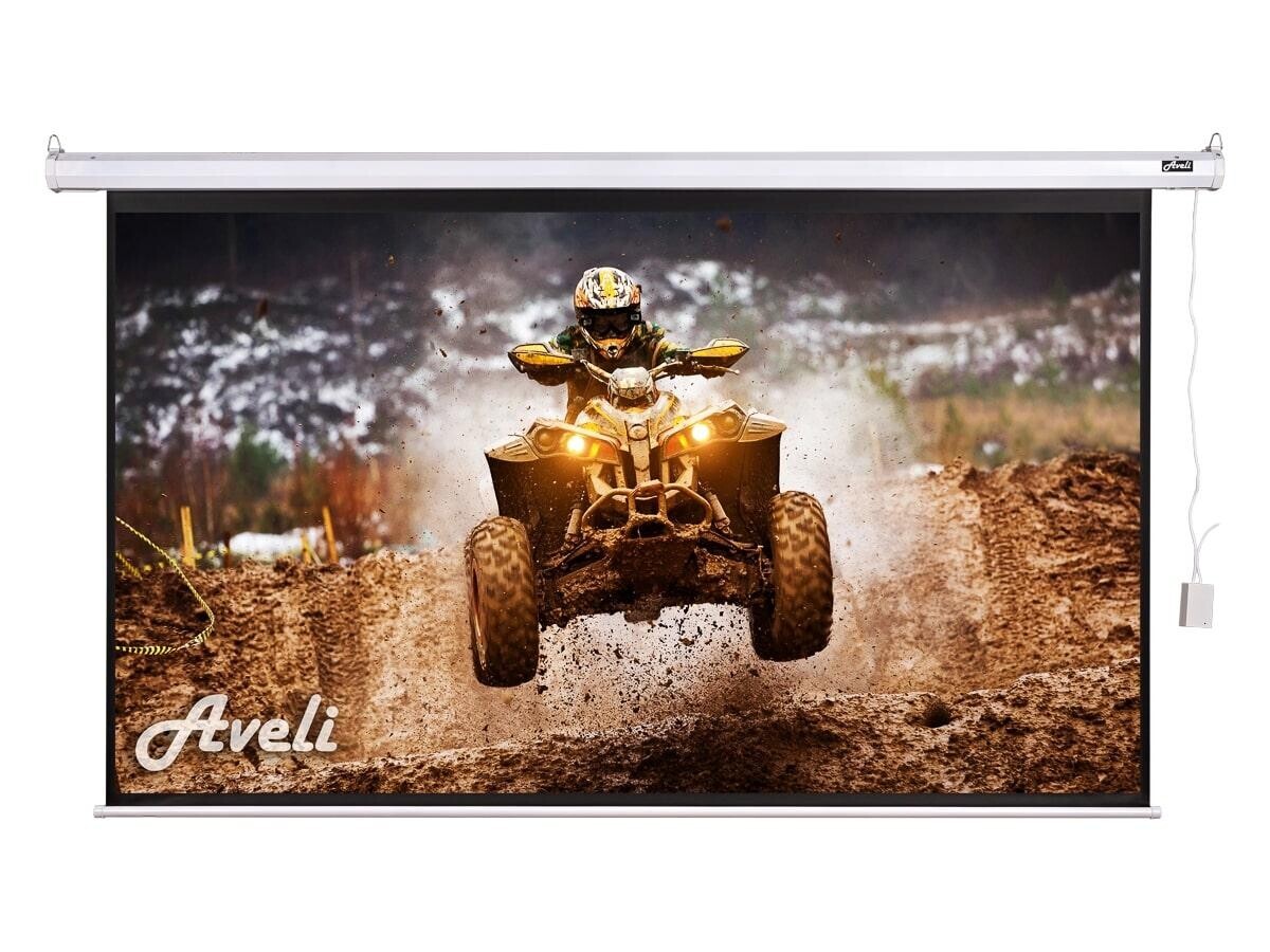 Elektrické projekční plátno AVELI, 399x224 (16:9) 180
