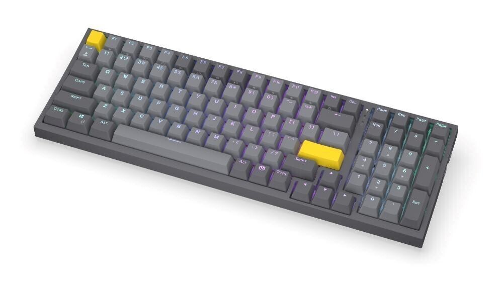 Endorfy herní klávesnice Celeris 1800, bezdrátová, yellow switch, mechanická, US layout, RGB