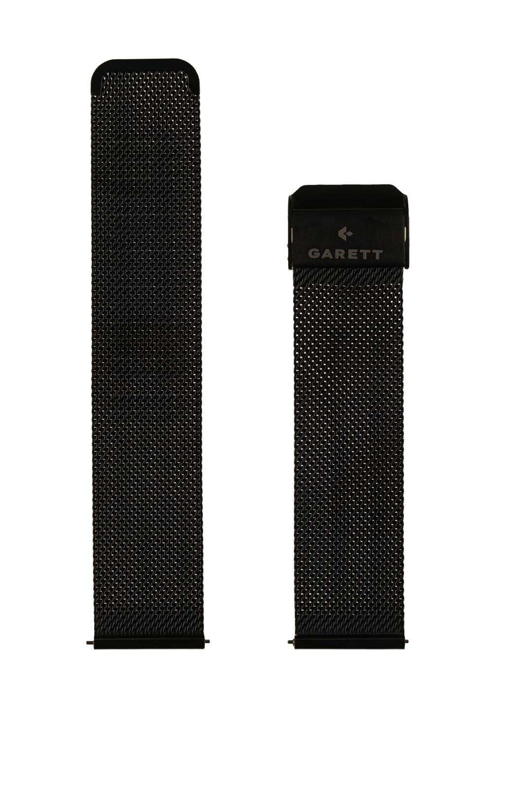 Garett univerzální řemínek 22 mm, černý kovový, typ Mesh