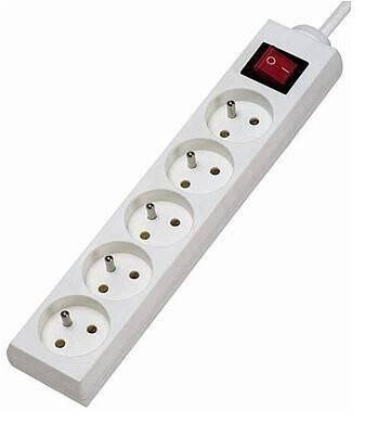 Konnoc DX-5FS 5m pětizásuvka s vypínačem