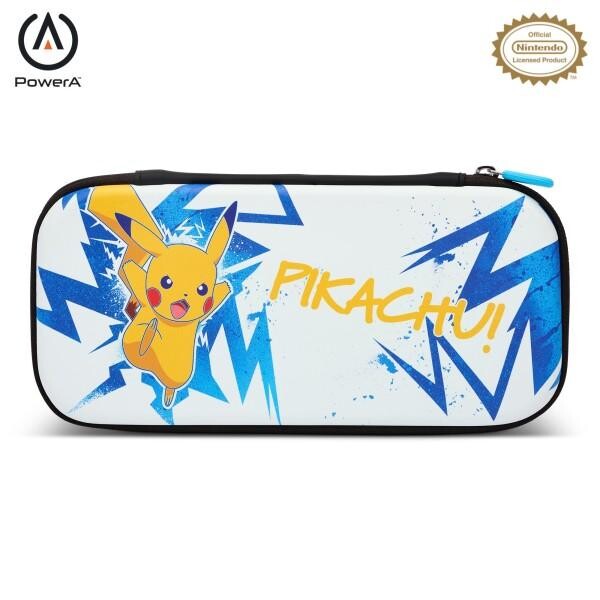 PowerA Slim Case for Nintendo Switch - OLED Model, Nintendo Switch or Nintendo Switch Lite – Pikachu High Voltage