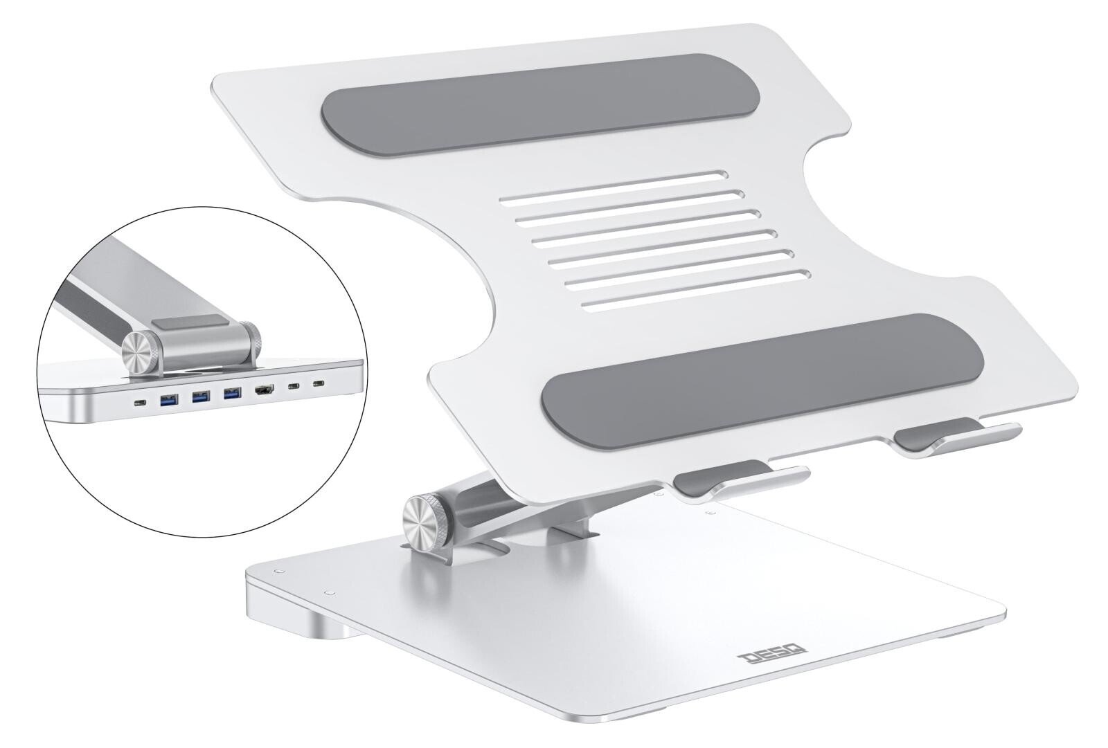 Stojan na notebook DESQ, 6 portů