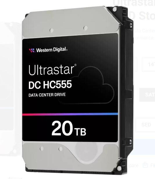 WD Ultrastar DC HC555/20TB/HDD/3.5