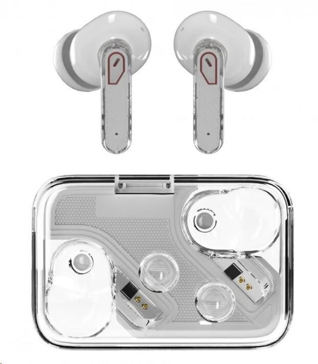 WG - Bluetooth sluchátka WG AirFlex 7, Star Trek, ANC + ENC, podpora Qi, bílá