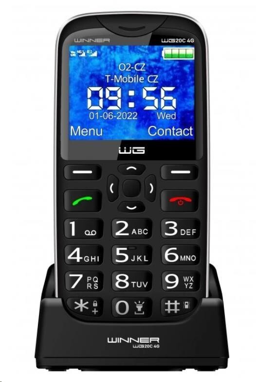 WG - Mobilní telefon WG20C, 4G, černá