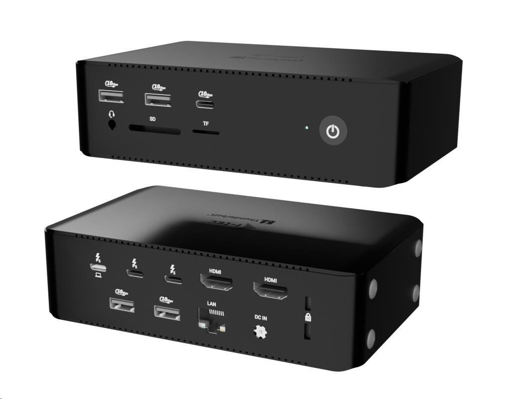 i-tec Thunderbolt 5 Quattro Display Docking Station, Power Delivery 140W