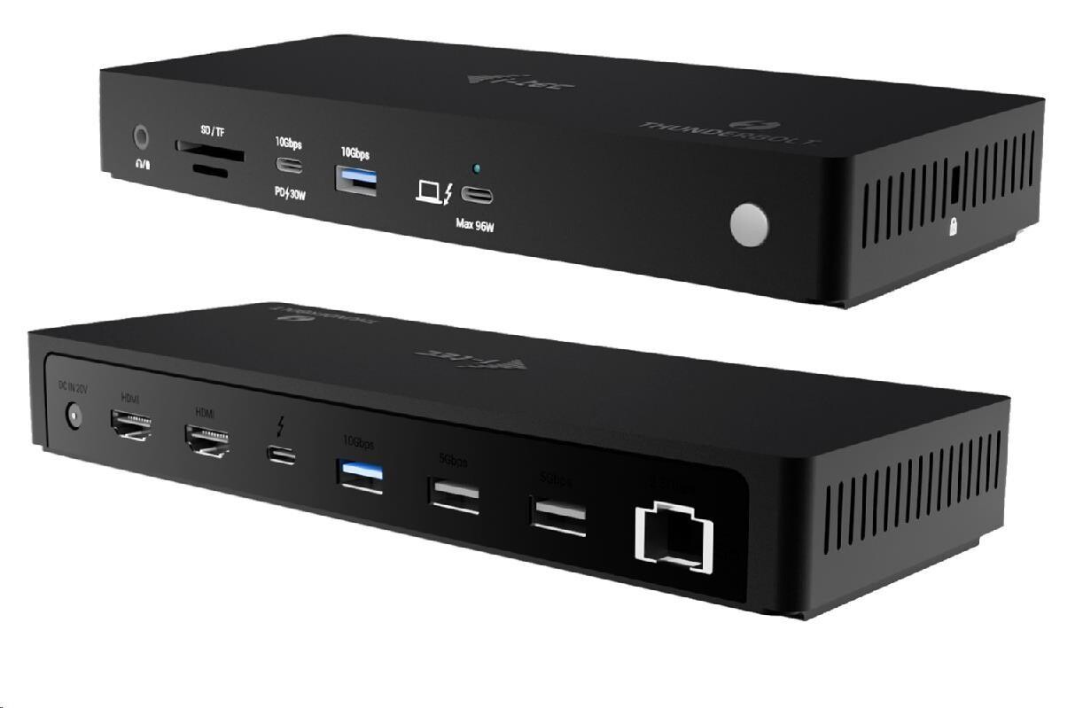 i-tec Thunderbolt4 3x Display Docking Station, Power Delivery 96W