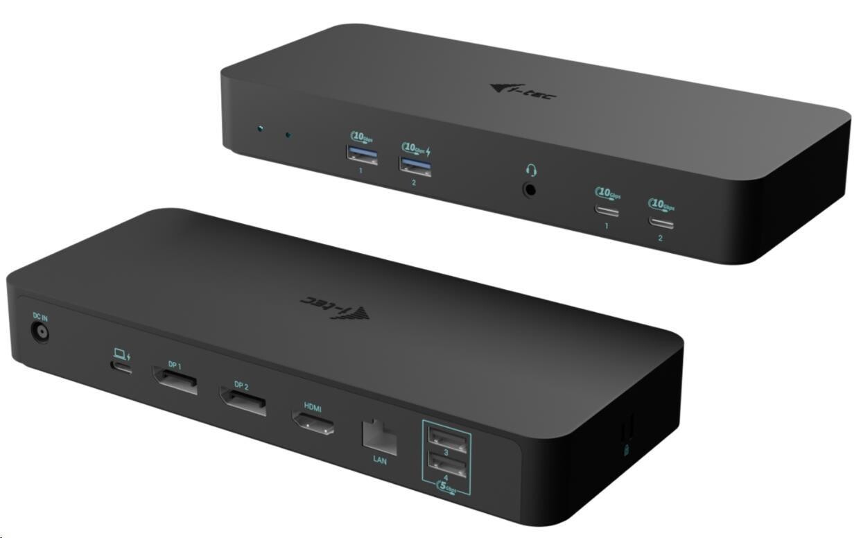 i-tec USB-C Intelligent Triple Display Docking Station, Power Delivery 100W
