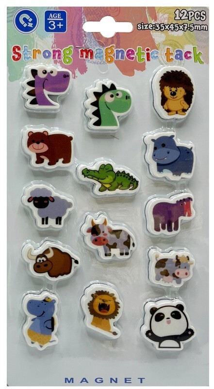 pkstar.cz Dekorační magnety - zvířátka - 14 ks - PK19-71