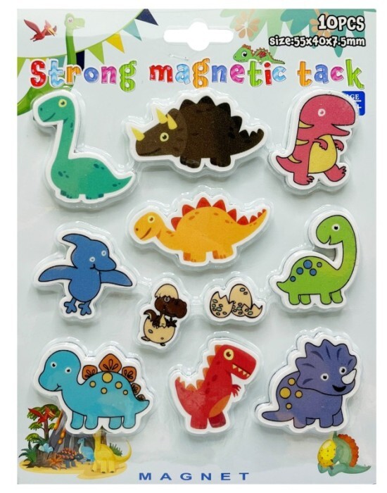 pkstar.cz Dekorační magnety - dino - 11 ks - PK19-76