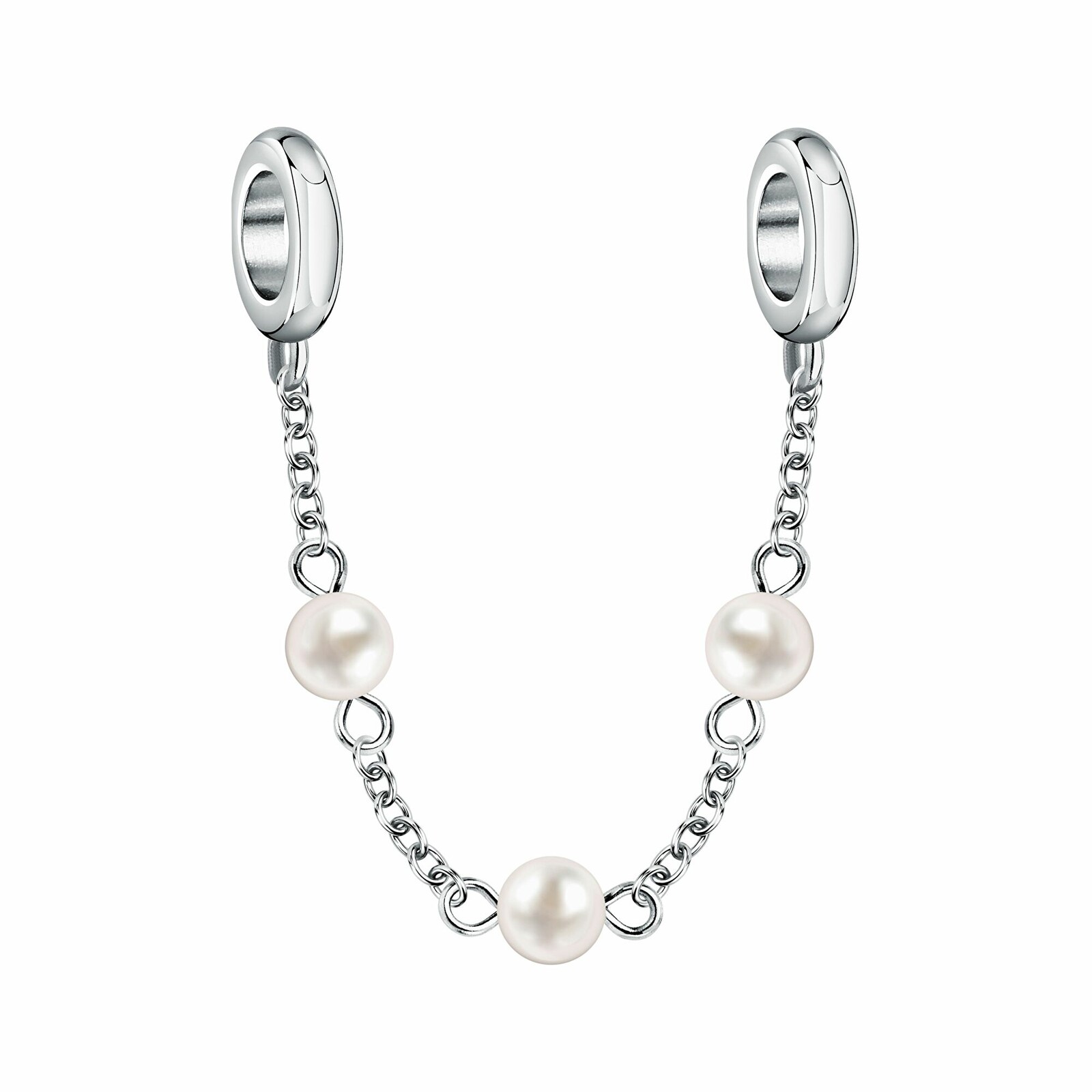 Morellato Luxusní bezpečnostní řetízek s perličkami Drops SCZ1412