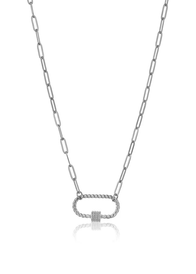 Marc Malone Originální ocelový náhrdelník Hailey Silver Necklace MCN23016S