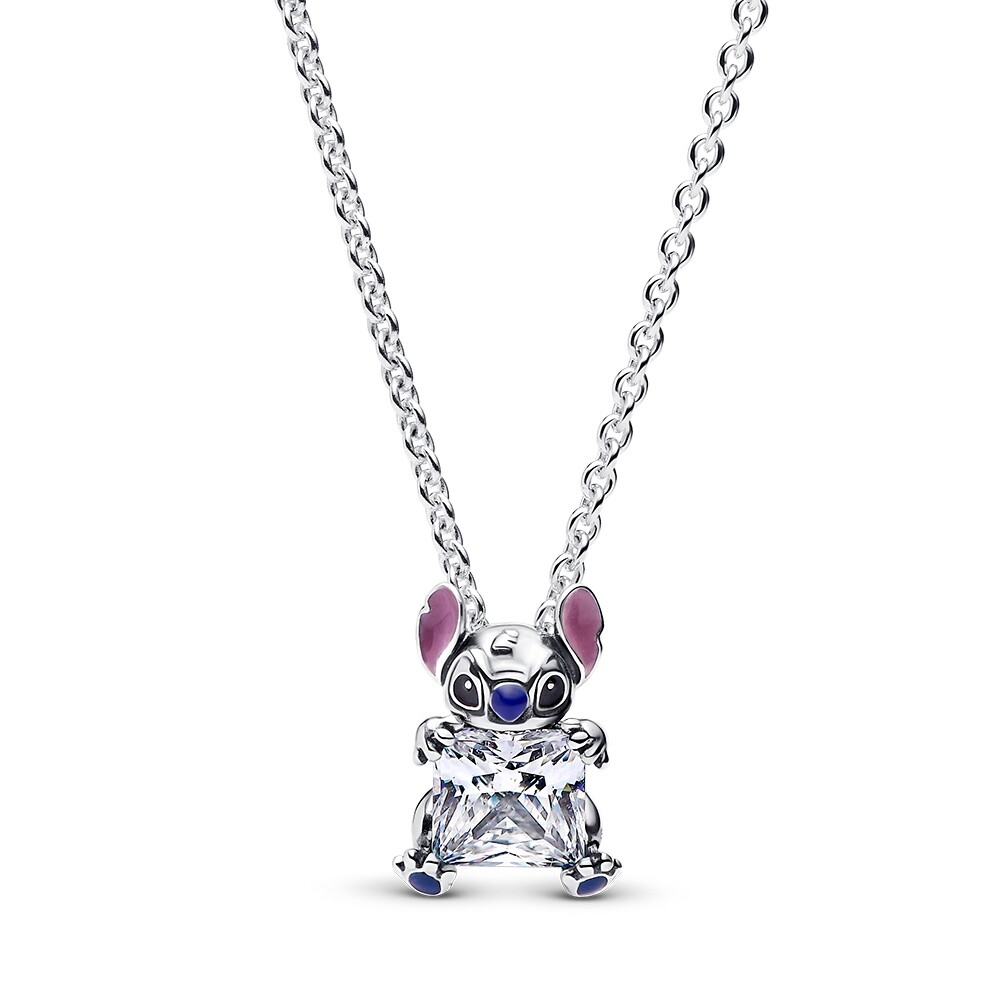 Pandora Stříbrný náhrdelník Disney Stitch 393743C01-45