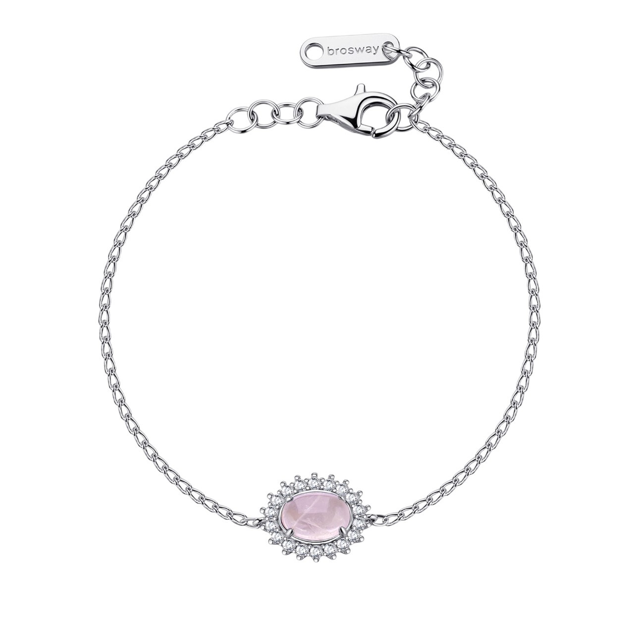 Brosway Stříbrný náramek s růženínem a zirkony Fancy Vibrant Pink FVP122