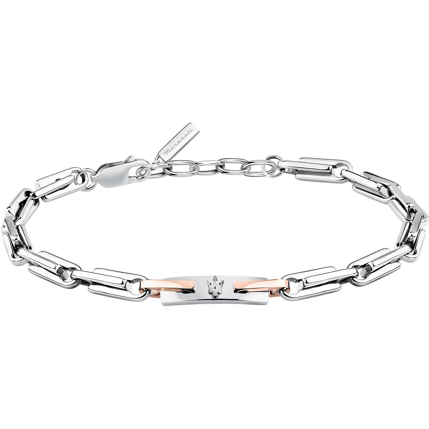 Maserati Moderní pánský bicolor náramek z oceli Iconic JM425AVD107