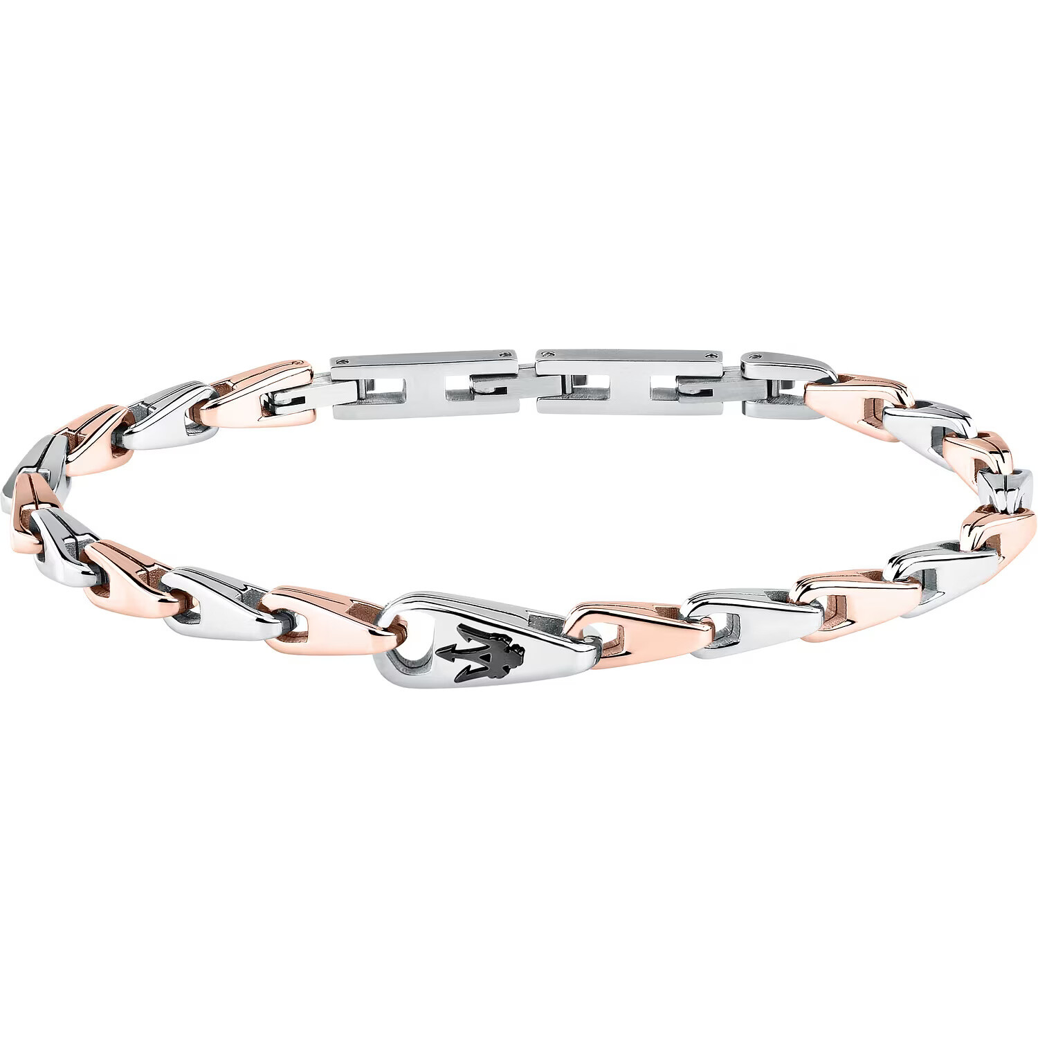 Maserati Pánský bicolor náramek z oceli Iconic JM425AVD101